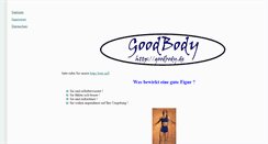 Desktop Screenshot of goodbody.de