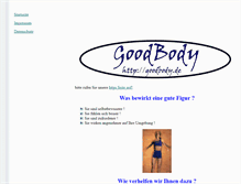 Tablet Screenshot of goodbody.de